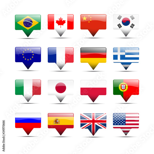 Flags icons that speak