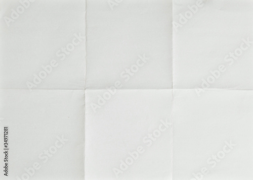 white sheet of paper folded
