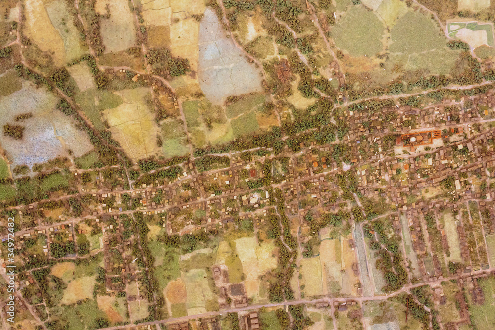 Model of aerial photograph