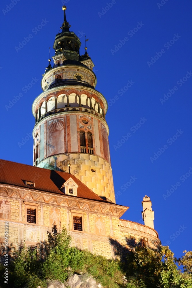 Tower at Cesky Krumlov Castle