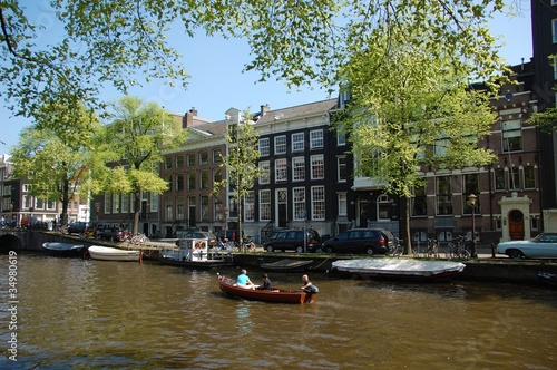 Canal à Amsterdam, Pays-Bas