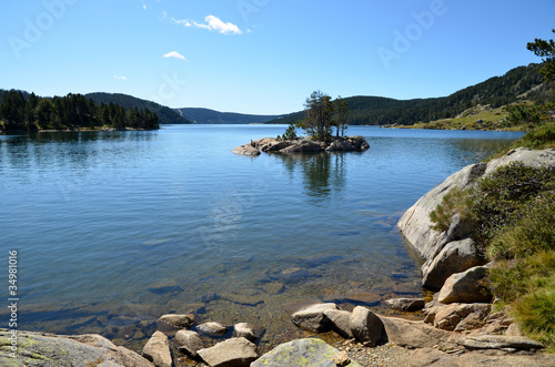 Au bord du lac des Bouillouses