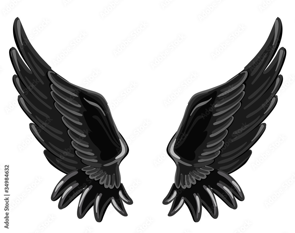 Fototapeta premium The wings of a fallen angel