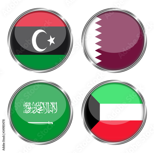 Free Download Flag of libya, qatar, saudi arabia and kuwait - GFXLoad