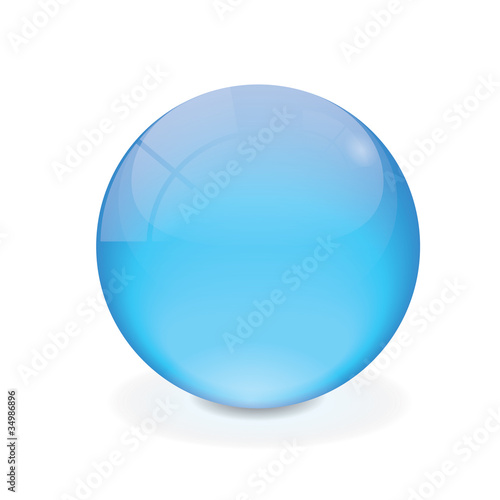 Light blue vector crystal ball