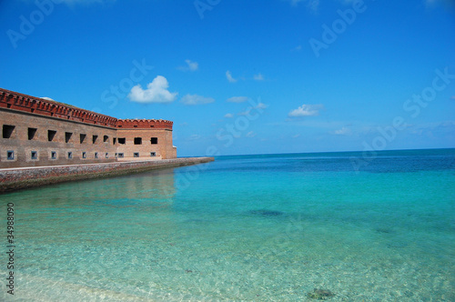 sea at fort jefferson, dry tortugas, florida photo