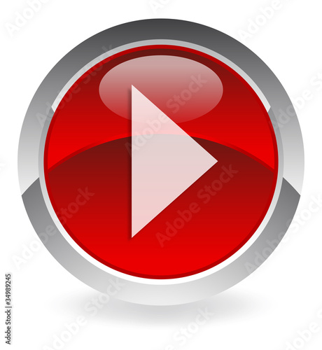 red vector button "forward"
