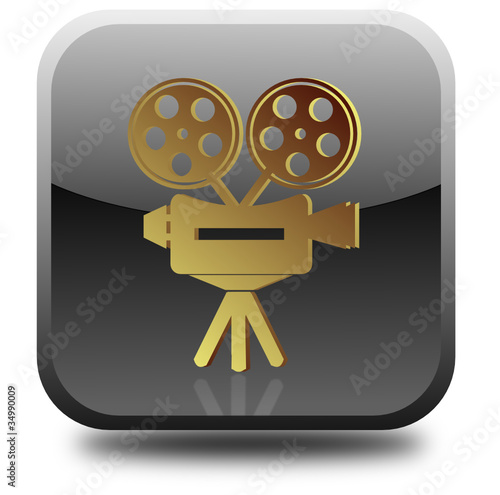 Cinema glossy icon