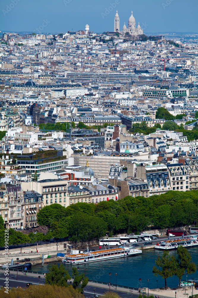 Montmartre with Basilica of the Sacred Heart