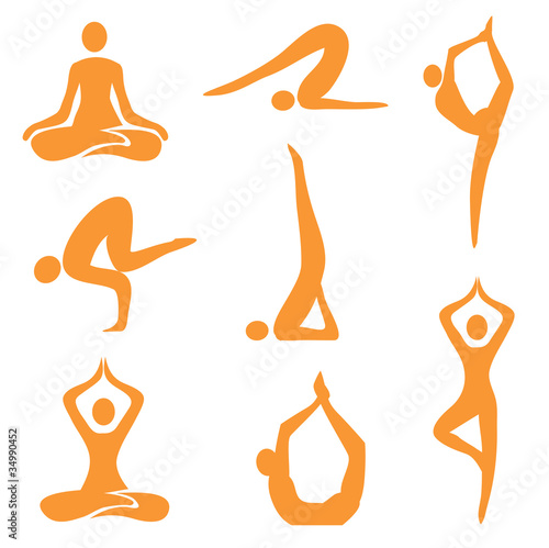 Icons_yoga_asanas #34990452