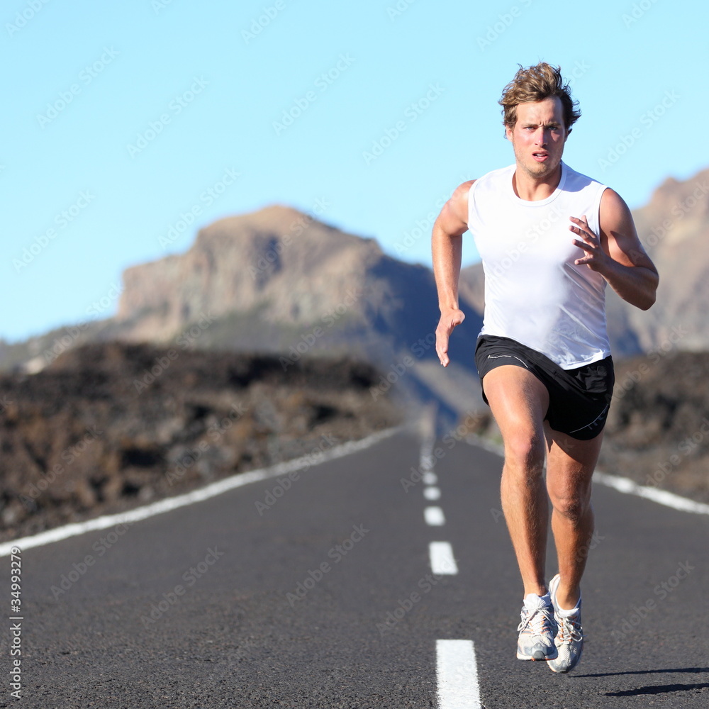 Runner running for Marathon Runner running for Marathon
