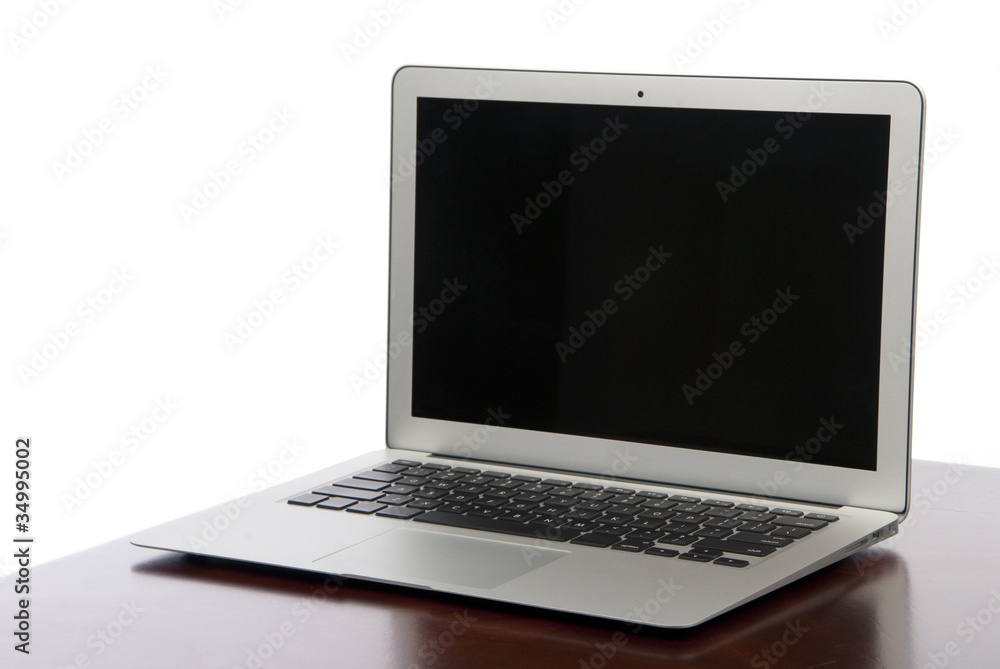 Fototapeta premium New Modern popular laptop thin computer, light weight