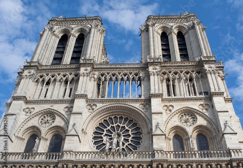 Notre Dame de Paris Western Facade, Paris, France