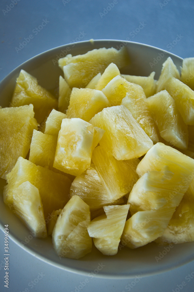 fresh sliced pineapple fresh sliced pineapple