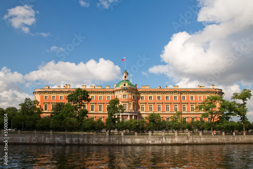 Инженерный замок. Река Фонтанка. Санкт-Петербург, Россия.
