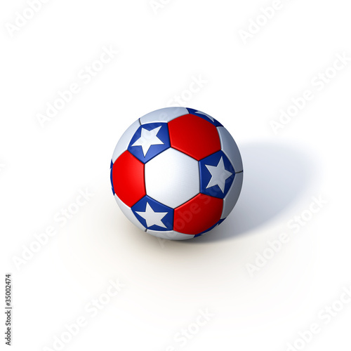 Soccer Fu  ball USA Stars Stripes