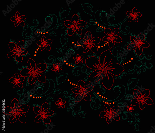 Wallpaper Mural floral swirl Torontodigital.ca