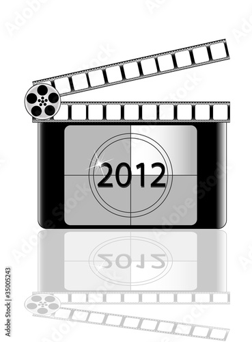 2012 year Film countdown vector