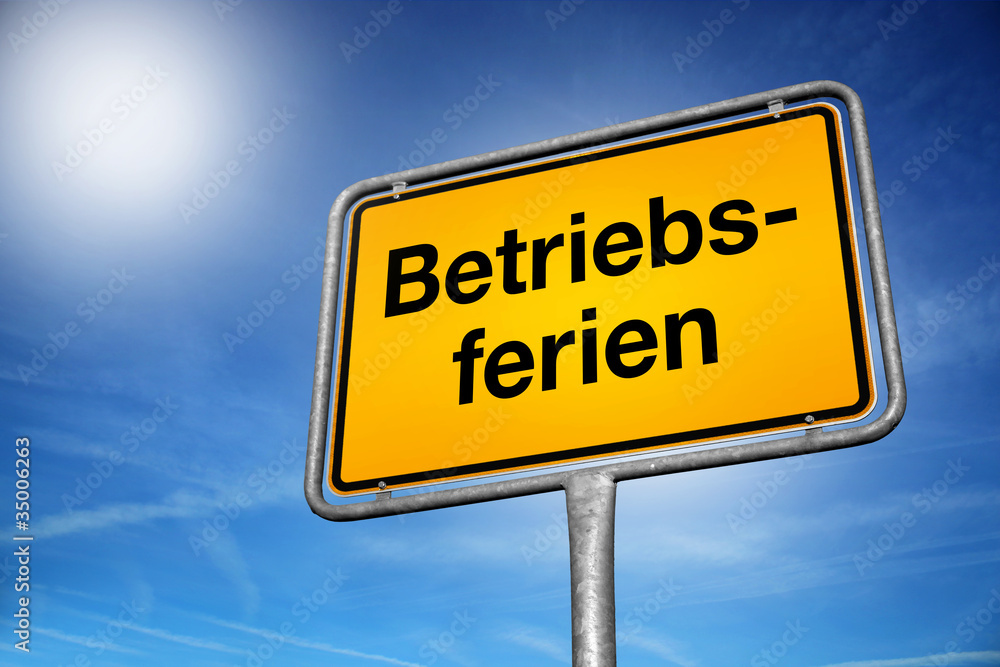 Betriebsferien Betriebsferien