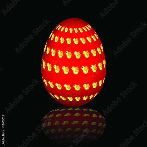 chicken, Easter egg vectors