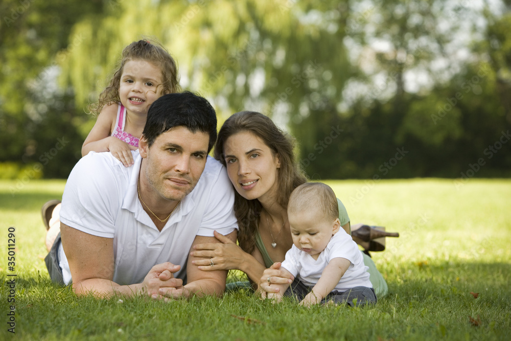 family outdoors