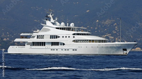 Schilderij op canvas luxury boat at sea
