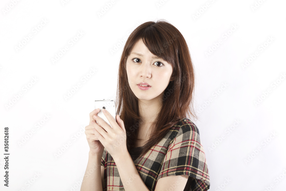 Asian woman using by smart phone Asian woman using by smart phone