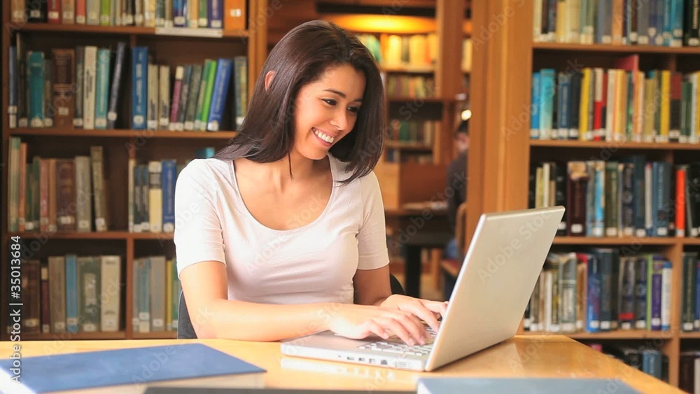 Young woman working with a laptop Young woman working with a laptop