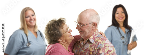 Amorous Senior Couple with ...