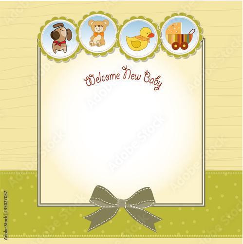 new baby announcement card