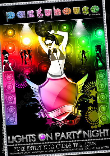 Partyflyer Regenbogen