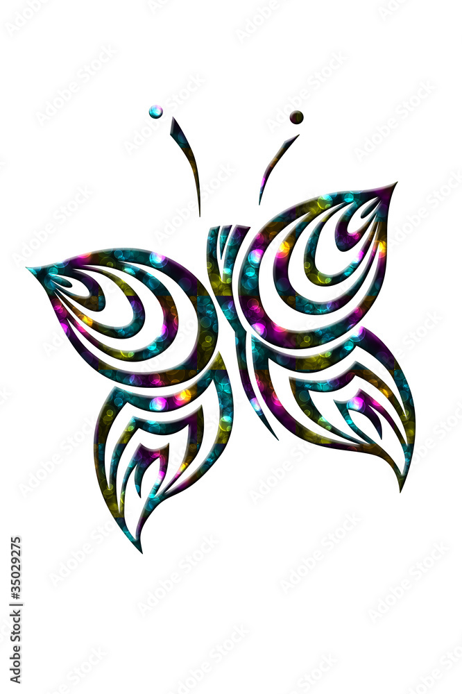 Fototapeta premium bokeh butterfly
