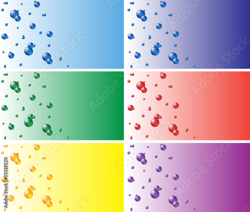 color business cards with the balls