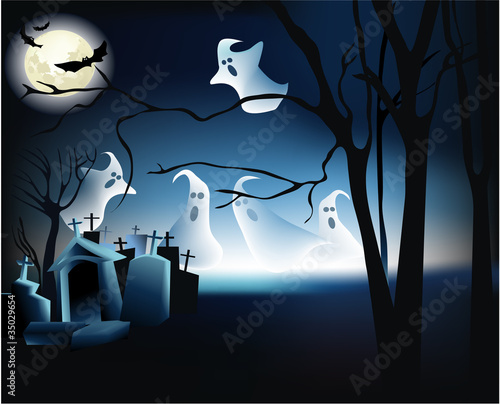 Halloween ghosts
