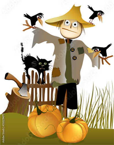 Halloween scarecrow