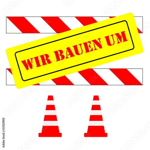 Zeichen für Baustelle