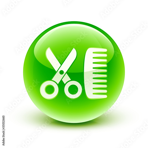 icône coiffeur / hairdresser icon