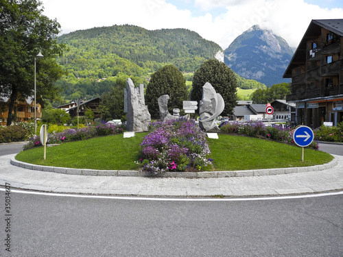 Rond point de Samoëns