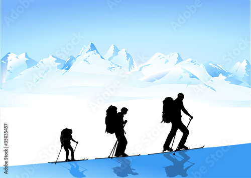 Bergwandern im Winter