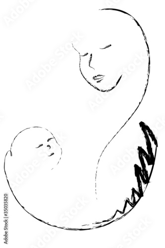 Neonato in braccio alla mamma