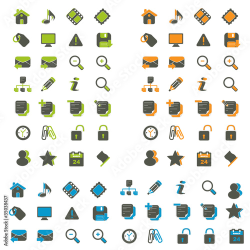 Pack iconos dos colores