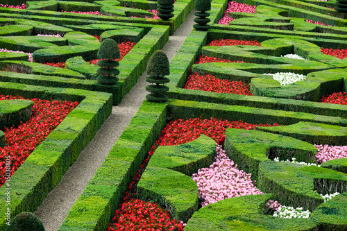 Obraz na płótnie jardin français, Villandry, France w salonie