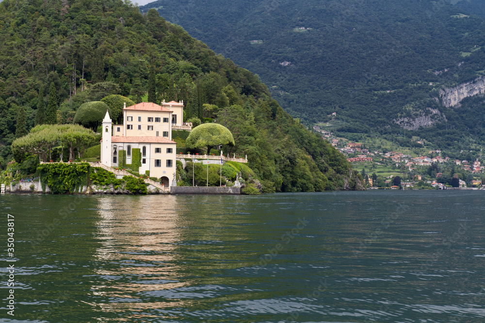 Villa del Balbanello bei Lenno am Comer See, Italien Villa del Balbanello bei Lenno am Comer See, Italien