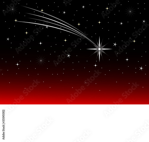 sternschnuppe roter himmel