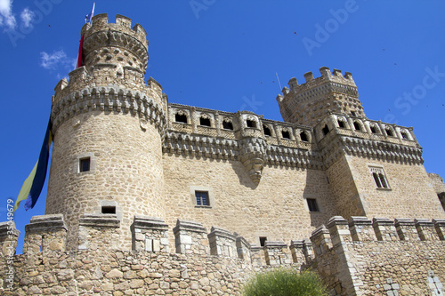 medieval castle in Manzanares del Real, Spain