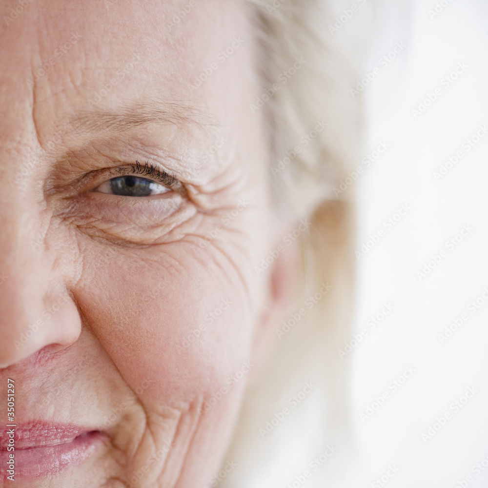 Close up of smiling Caucasian woman Close up of smiling Caucasian woman