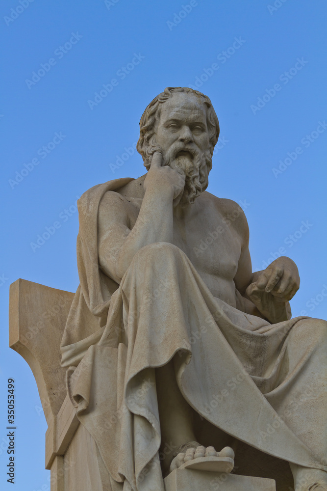 statue of socrates from the Academy of Athens,Greece
