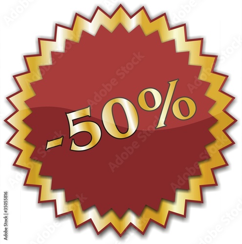 étiquette -50%