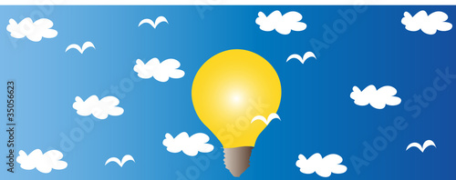 lamp in the sky