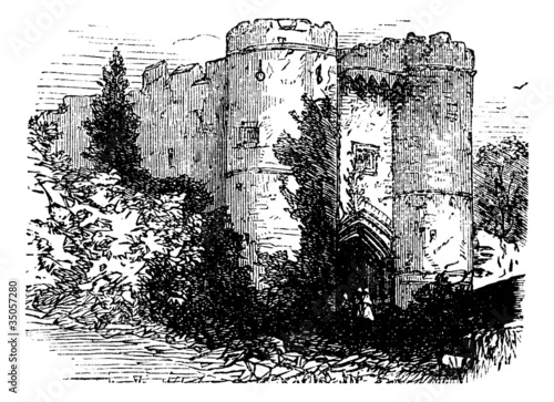 Carisbrooke castle, Isle of Wight, United Kingdom (England) vint